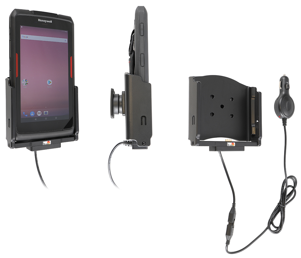 Brodit Aktiv Holder med cigaradaptor til Honeywell EDA71 og Honeywell EDA70 - 712085