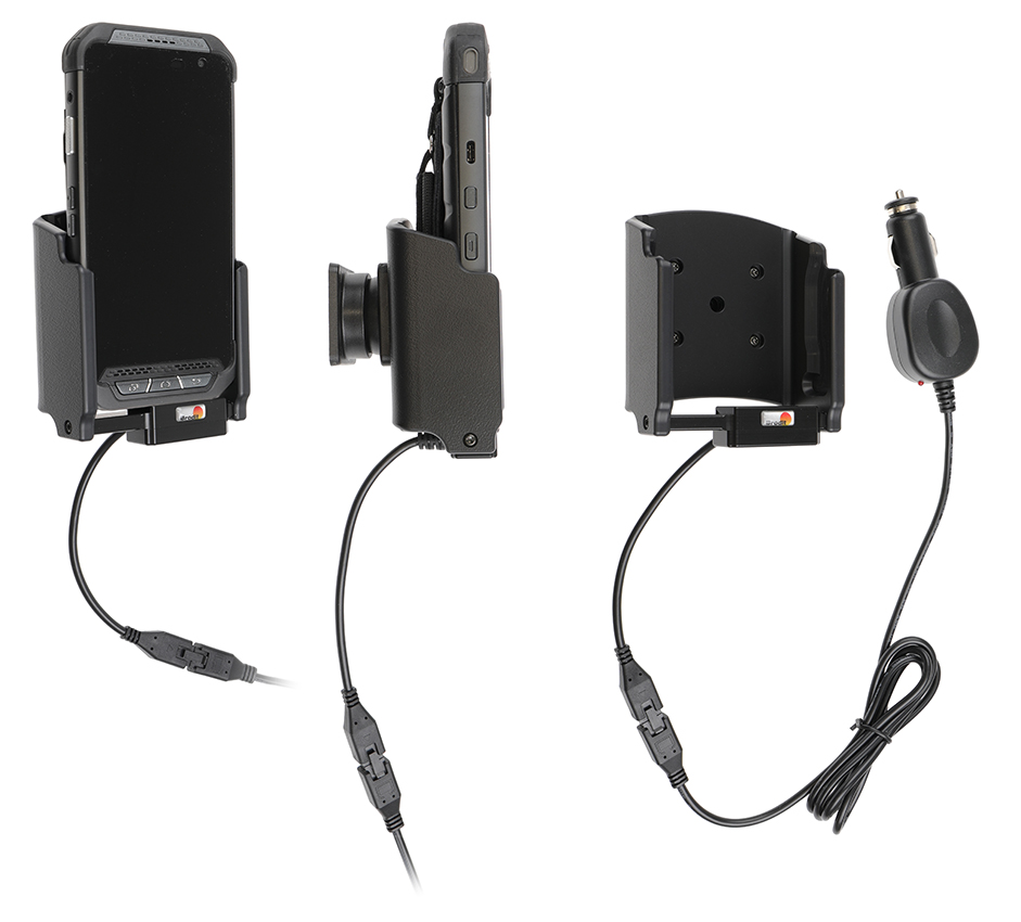 Brodit Aktiv Holder med cigaradaptor og kugleled til Point Mobile PM85 - 712119