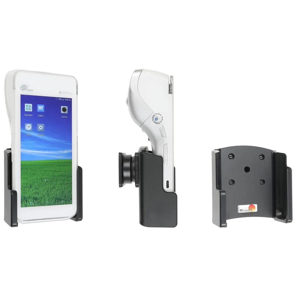 Brodit Passiv terminal holder til Pax A920 Pro - 711383