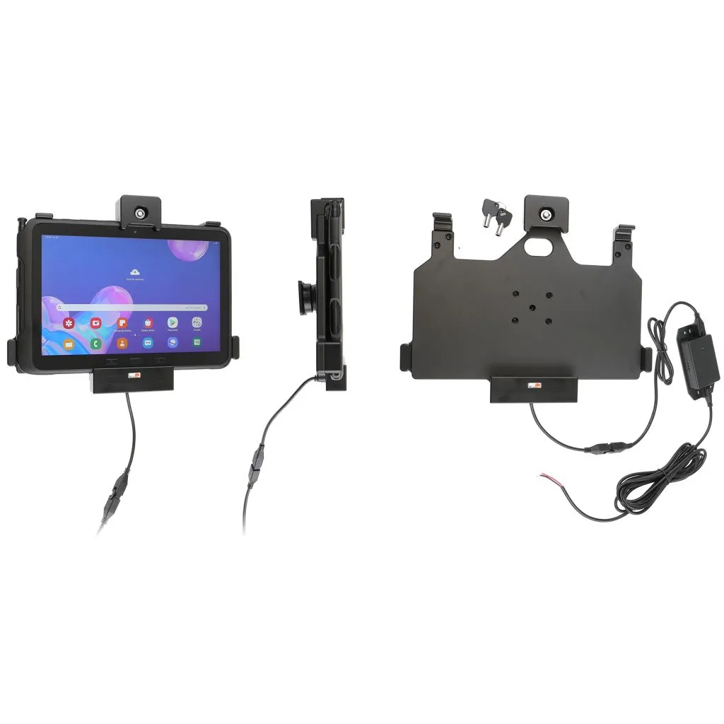 Brodit Aktiv Holder med lås+nøgler og kugleled til Samsung Galaxy Tab Active Pro T540/T545/T547/T547U - 736148