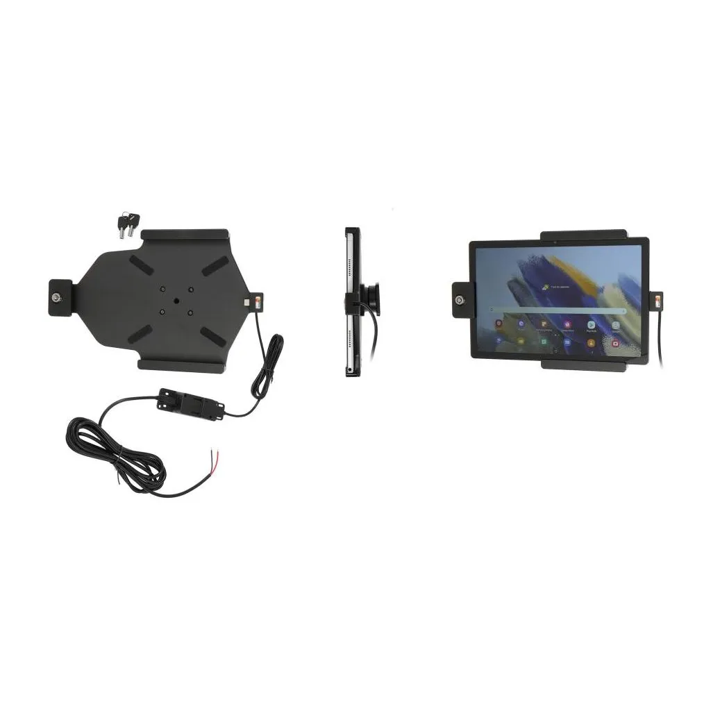 Brodit Faststrøms Aktiv Tablet Holder til Samsung Galaxy Tab A8 10.5 SM-X200/SM-X205 med lås og nøgler - 736286