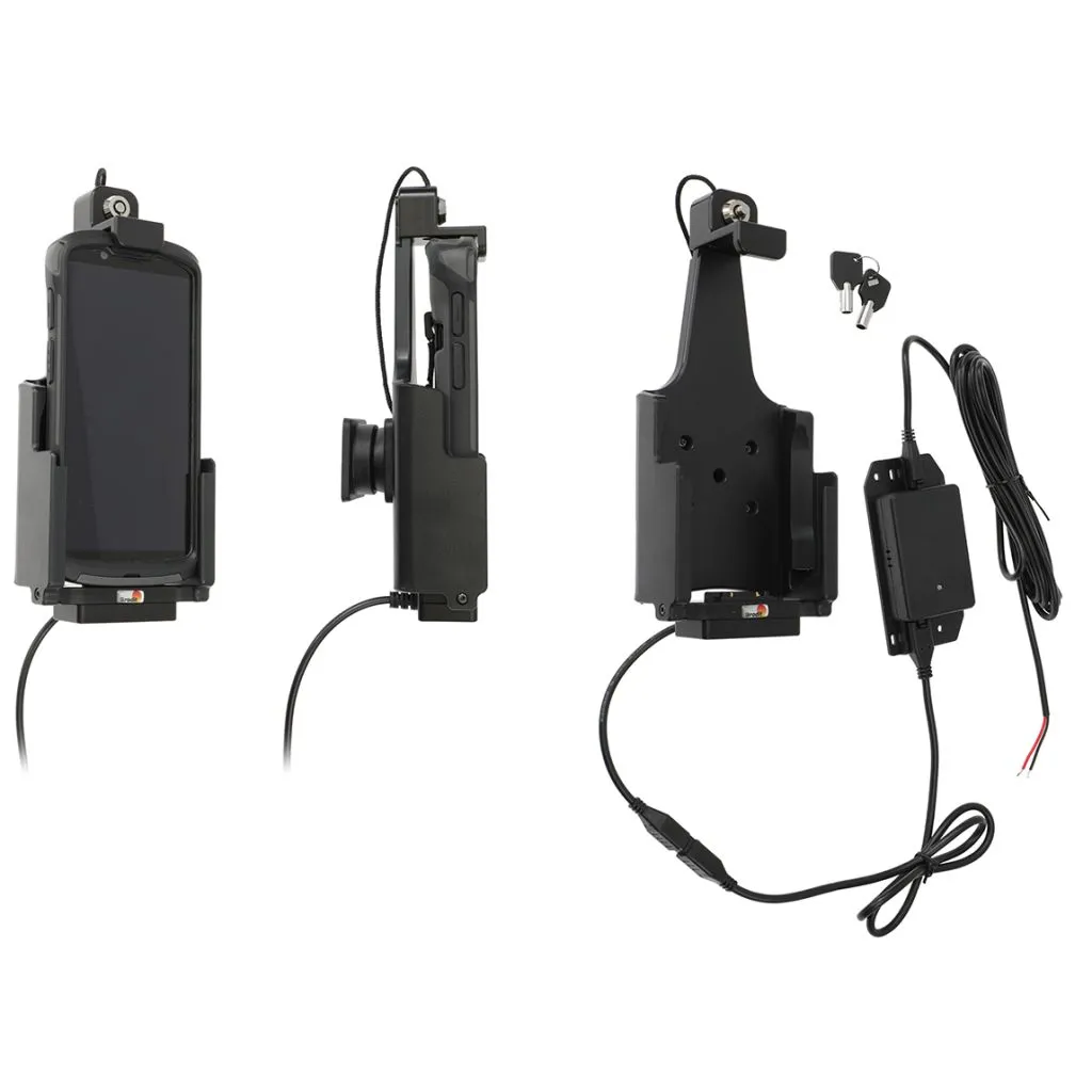 Brodit Faststrømsholder Zebra TC53/TC58 m. original boot m. lås nøgle - 736306