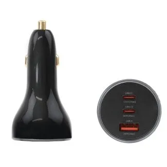 Brodit biloplader 160W med 2x USB-C og 1x USB-A