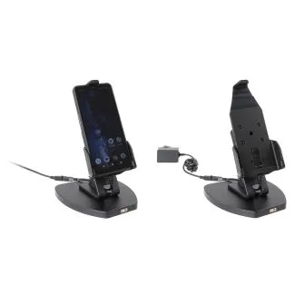 Brodit Bord Holder til Sonim XP Pro m. POGO pins og stikkontakt lader - 217194