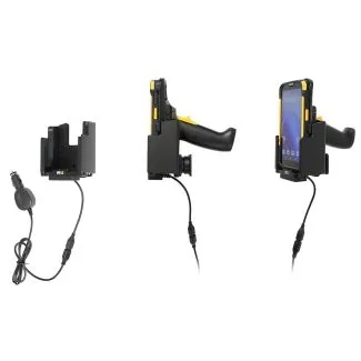 Brodit Aktiv Holder m. cig-stik og pogo pin-ladning til CipherLab RS38 m. Rubber Boot og pistolgreb - 712441