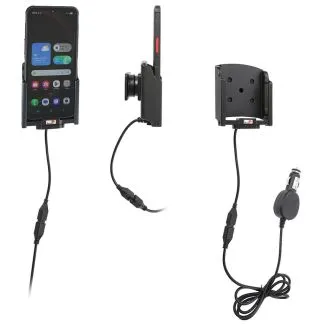 Brodit aktiv holder med cigaretstik og pogo pin opladning til Samsung Galaxy XCover7 Pro – 712444