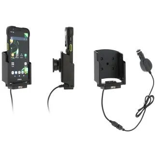 Brodit aktiv holder til Zebra TC701 med cig-stik og pogo pin opladning – 712470