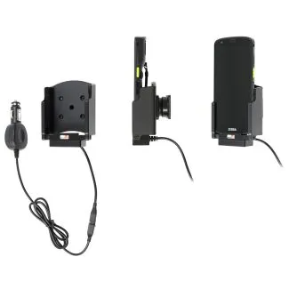 Brodit Aktiv Holder m. cig-stik og pogo pin-ladning til Zebra TC101/TC201 uden cover - 712494