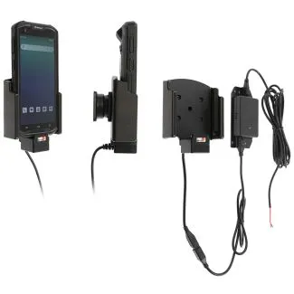 Brodit Aktiv Holder m. faststrøm og pogo pin-ladning til Newland MT93 m. original boot/skin - 713415
