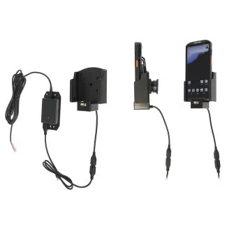 Brodit Aktiv Holder m. faststrøm og pogo pin-ladning til Point Mobile PM84/PM95 - 713428