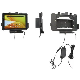 Brodit Aktiv Holder m. USB Host til fast installation til Zebra ET401 10” m. Rugged Boot / Expansion Back – 713455