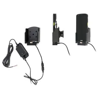 Brodit Aktiv Holder m. faststrøm og pogo pin-ladning til Zebra TC101/TC201 uden cover - 713494