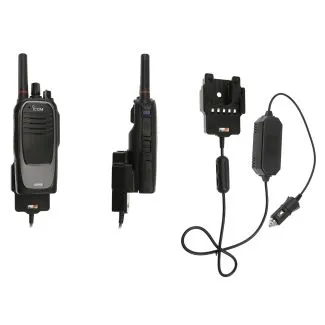 Brodit Aktiv Holder med cigaradaptor til ICOM IC-F62D/IC-F52D/IC-F4400/IC-F3400 - 730336