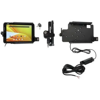 Brodit Aktiv Holder m. nøglelås og USB-C til fast installation til Zebra ET401 8” – 736466