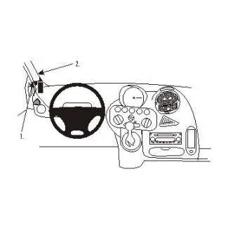 Brodit Proclip Monteringsbeslag - Fiat Multipla 99-09