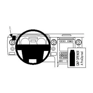 Brodit Proclip Monteringsbeslag - Ford F-Series 150 09-14 (KUN til modeller med sølv eller træ panel)