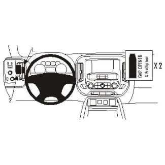 Brodit Proclip Monteringsbeslag - Chevrolet Silverado 2500/3500 Series 15-19 og GMC Sierra 2500/3500 Series 15-19