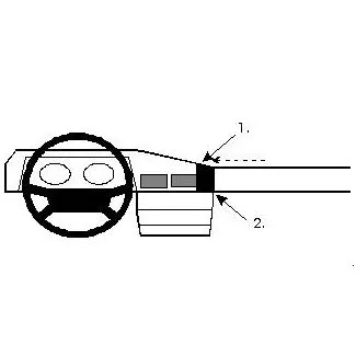 Brodit Proclip Monteringsbeslag - Mercedes Benz W201 (190/190E) 84-92