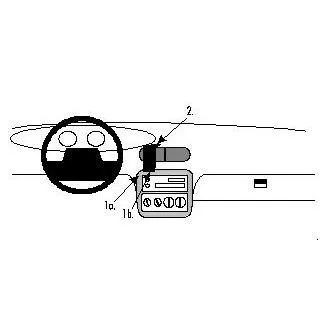 Brodit Proclip Monteringsbeslag - Chrysler Stratus 95-00 og Plymouth Stratus 95-00
