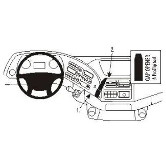 Brodit Proclip Monteringsbeslag - Mercedes Benz Actros 03-13