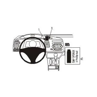 Brodit Proclip Monteringsbeslag - Honda Civic Hybrid 06-11