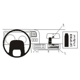 Brodit Proclip Monteringsbeslag - Chevrolet W-series 99-07, GMC W-series 99-07 og Isuzu N-series 99-07