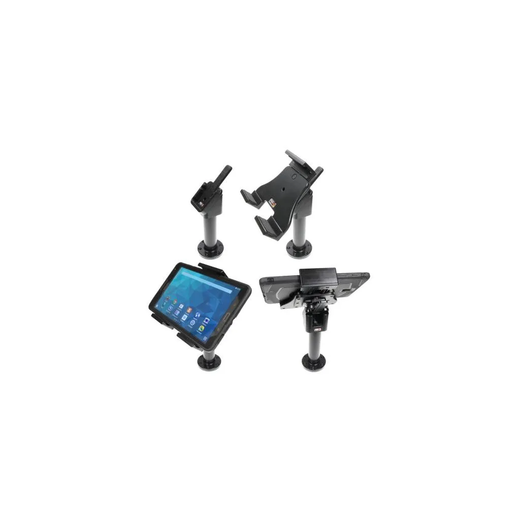 Brodit Piedestal drejebar mount med tablet holder til tablets mellem 120-150 mm - Komplet sæt - Sort - 215855