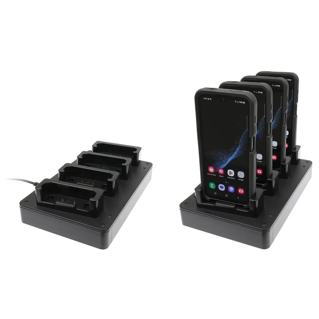 Brodit Bordlader til 4 x Samsung Galaxy Xcover 6 pro m. Otterbox Universe Case - 216404