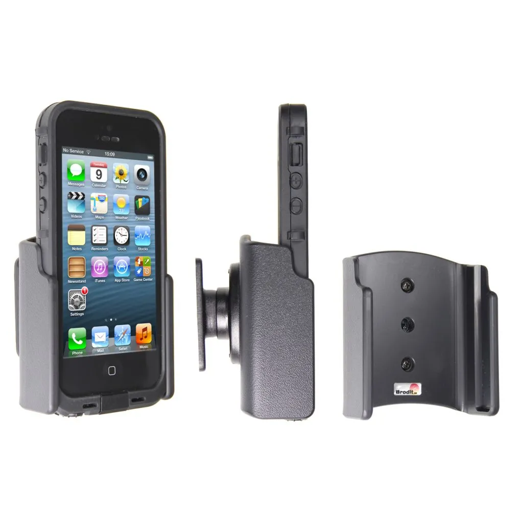 Brodit Passiv mobilholder til Apple iPhone 5, 5s og SE med Lifeproof frē Case - 511516