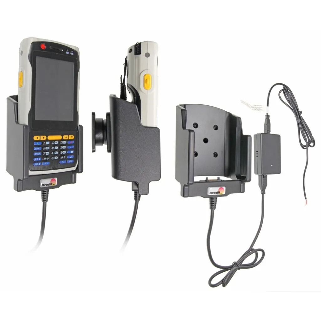 Brodit Aktiv Holder med faststrøm og kugleled til Pidion BIP-6000 - 513016