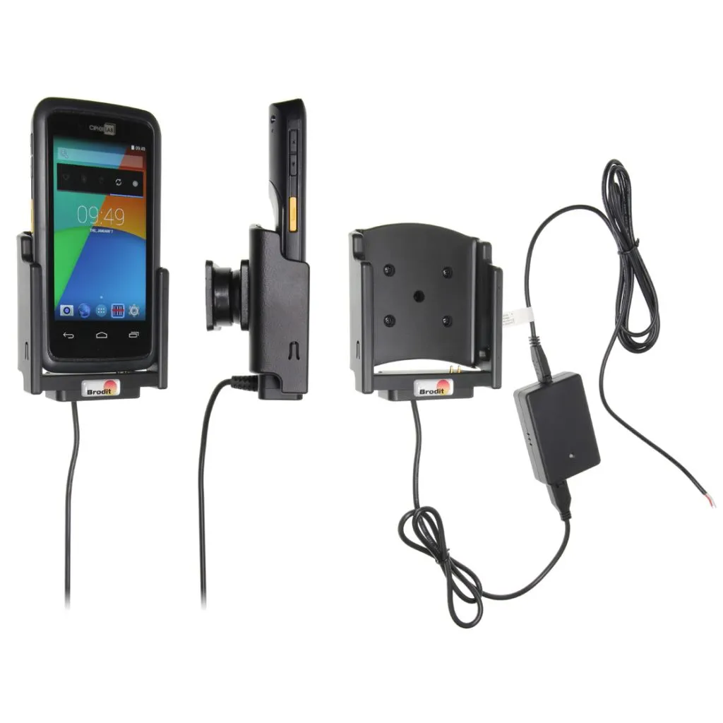 Brodit Faststrøm Aktiv Holder med kugleled til CipherLab RS30/RS31 Series - 513770