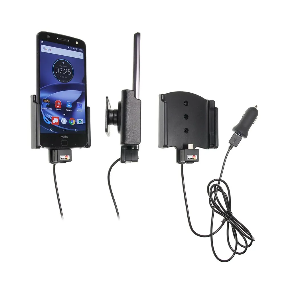 Brodit Aktiv Mobilholder til Motorola Moto Z Force Droid med Original Back Cover