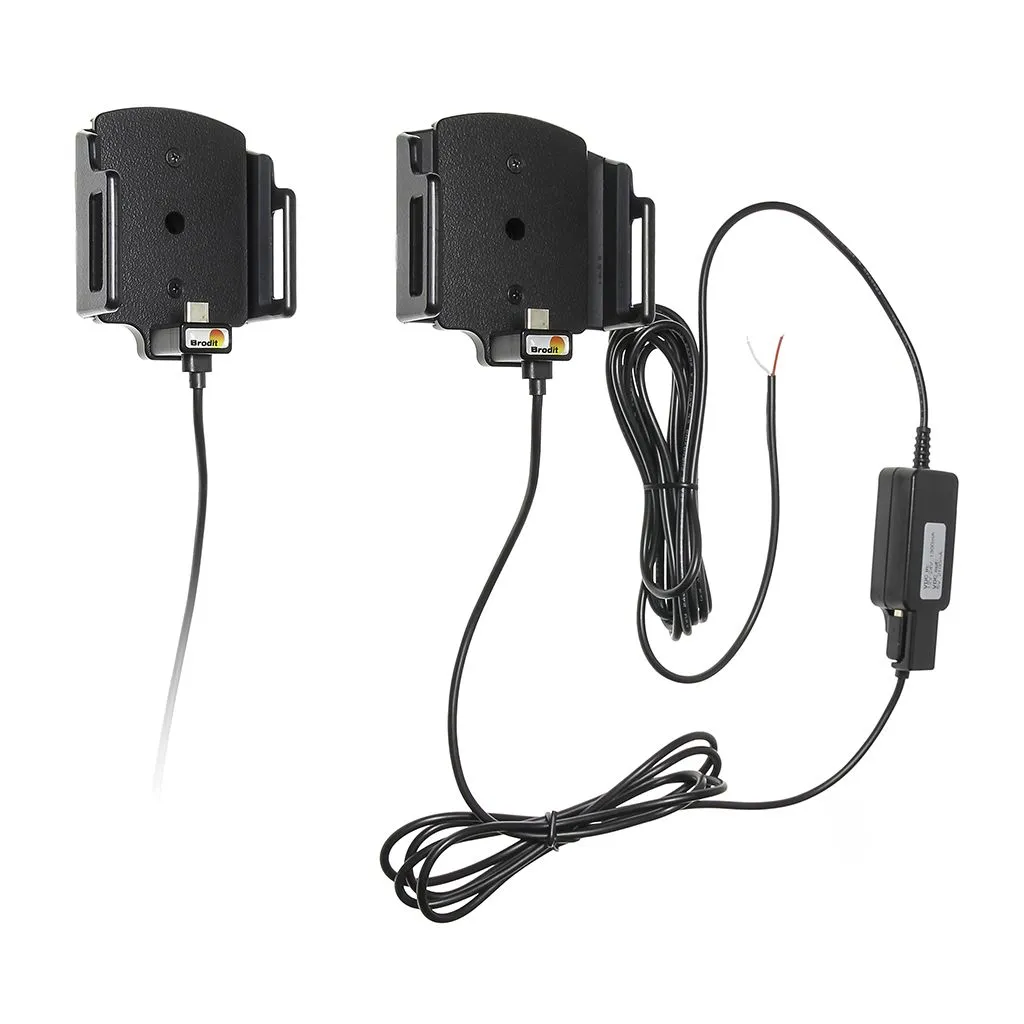 Brodit Fast Aktiv USB Type-C Justerbar Holder D:9-13 / B:62-77mm - 527841