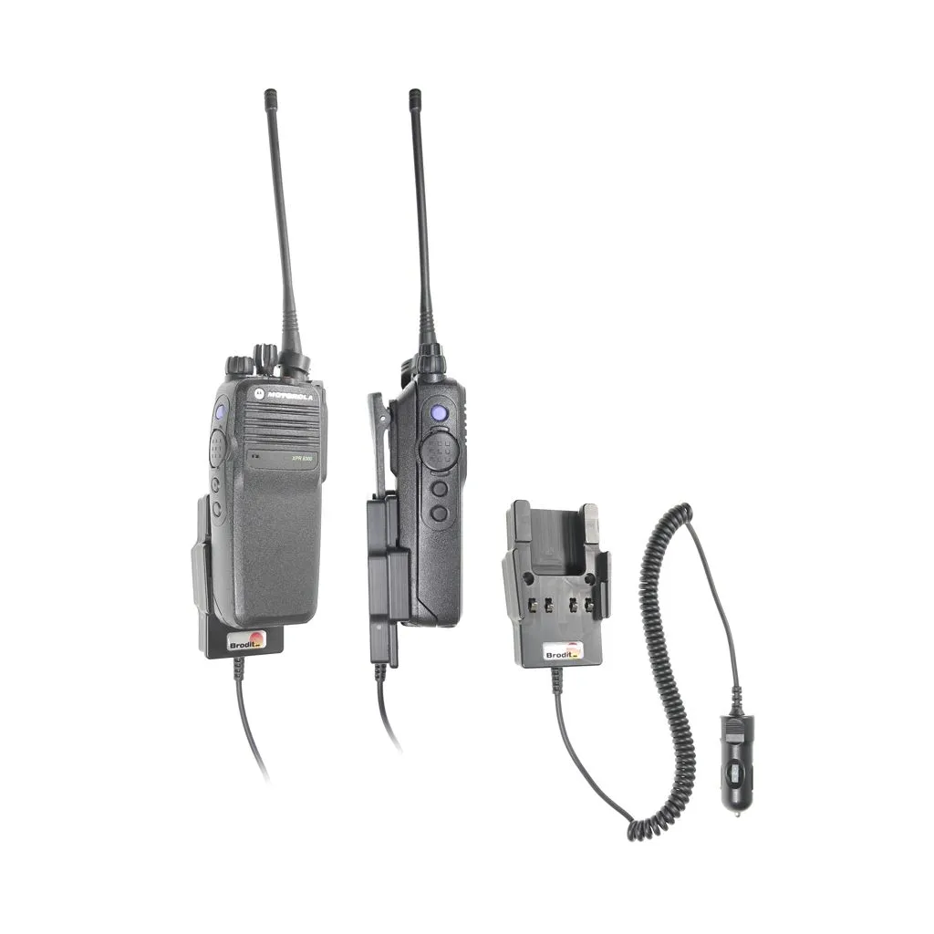 Brodit Aktiv Holder med cigaradaptor til Motorola MOTOTRBO DP3400/3401, Motorola DP4000 Series og Motorola DP2000 Series - 530493