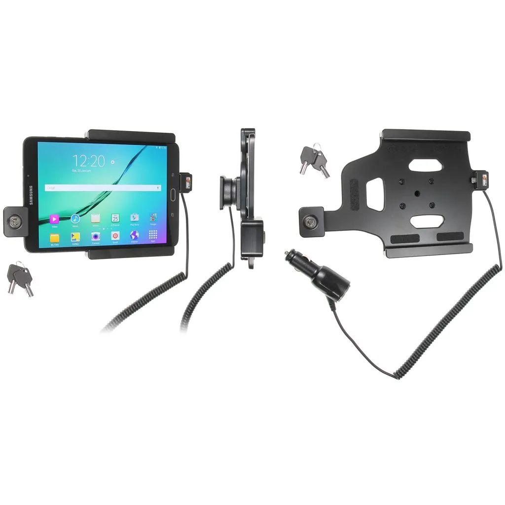 Brodit Aktiv Holder med lås og nøgle til Samsung Galaxy Tab S2 8.0 SM-T713 /SM-T719 - 535781