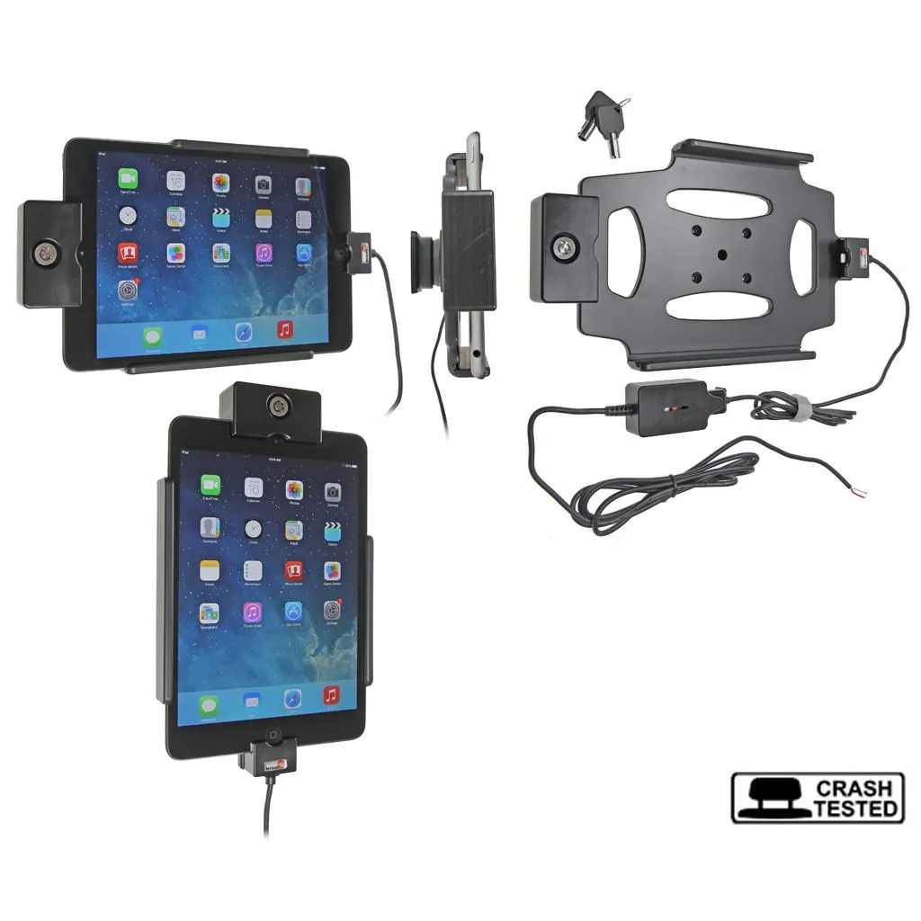 Brodit Aktiv Holder med lås og nøgle til Apple iPad Mini Retina, Apple iPad Mini 3 (A1599, A1600), Apple iPad Mini 2 (A1489, A1490, A1491) - 536584