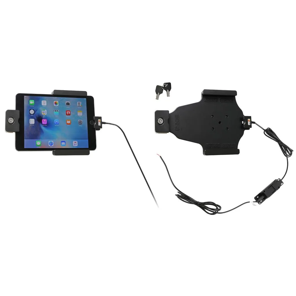 Brodit Aktiv Holder med lås og nøgle til Apple iPad Mini 5th Gen (A2124, A2125, A2126, A2133), Apple iPad Mini 4 (A1538, A1550), Apple iPad Mini 2019 - 536793