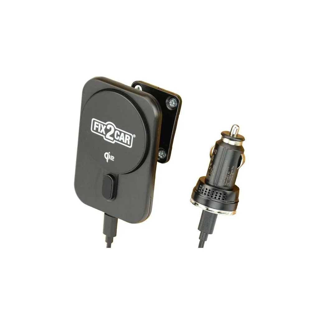 Fix2Car Qi2 lader holder m. magnetisk ring iPhone 12-16 serien - 64540