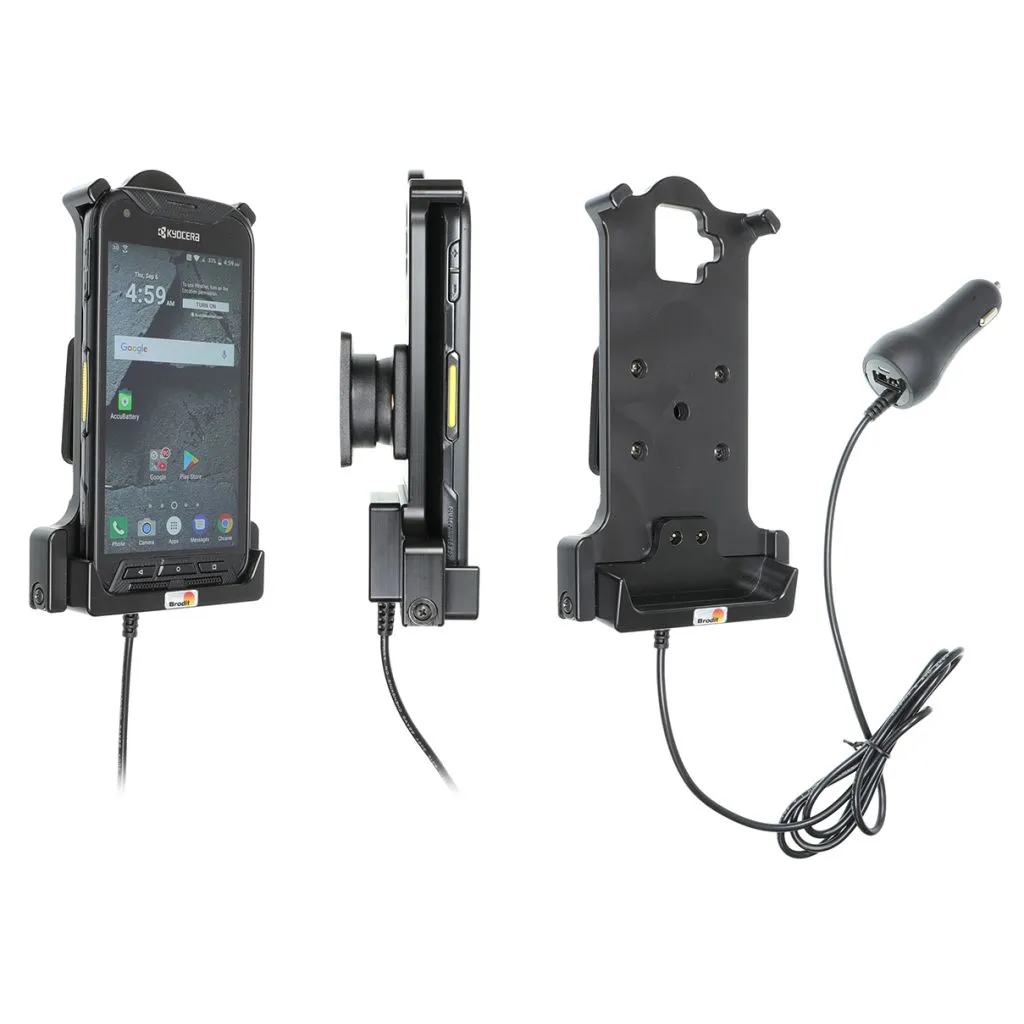 Brodit Aktiv Holder med cigaradaptor og kugleled til Kyocera Duraforce Pro - 712075