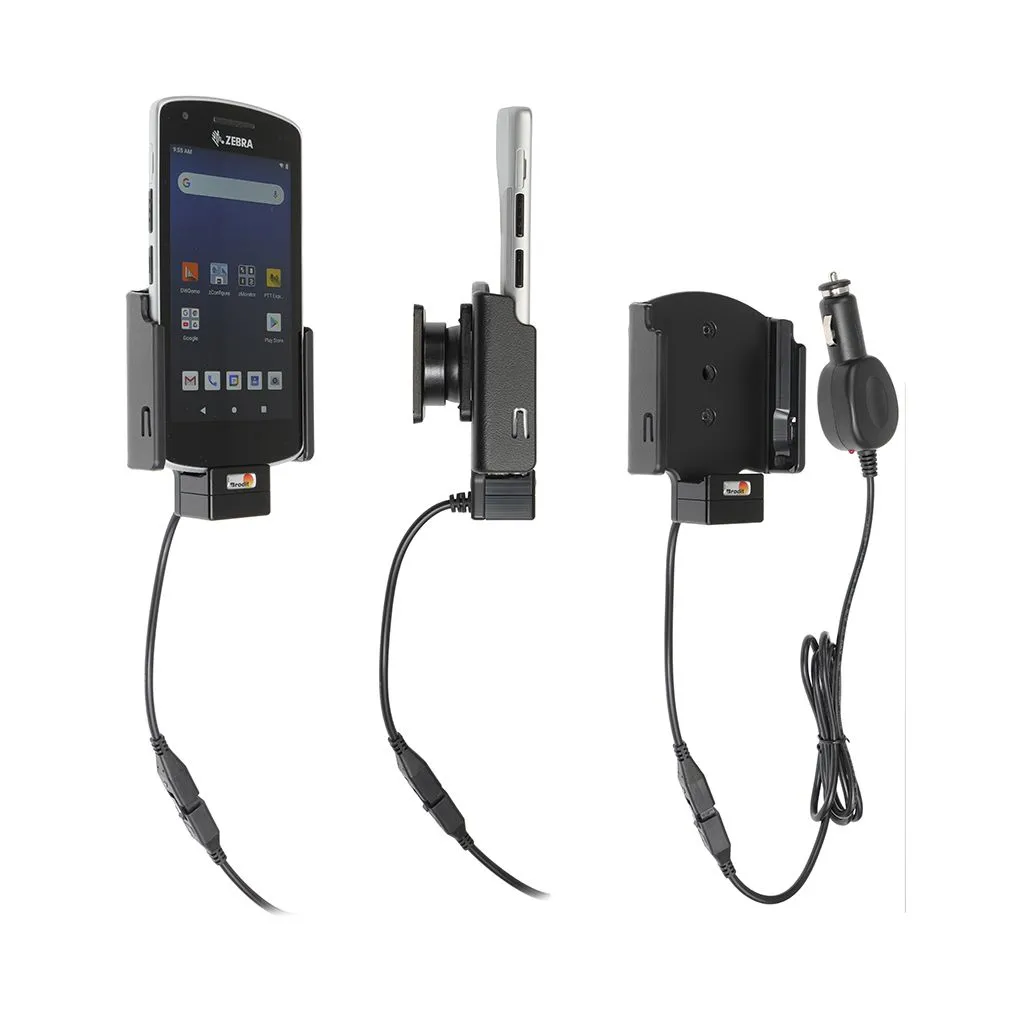 Brodit Aktiv Holder med cigaradaptor og kugleled til Zebra EC55 og Zebra EC50 - 712253