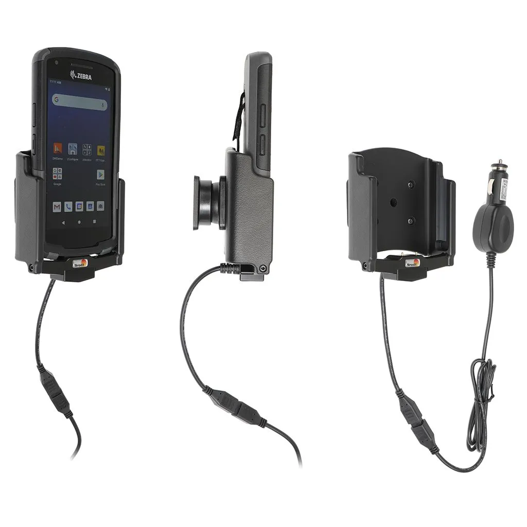 Brodit Aktiv Holder med cigaradaptor og kugleled til Zebra EC55 og Zebra EC50 - 712254