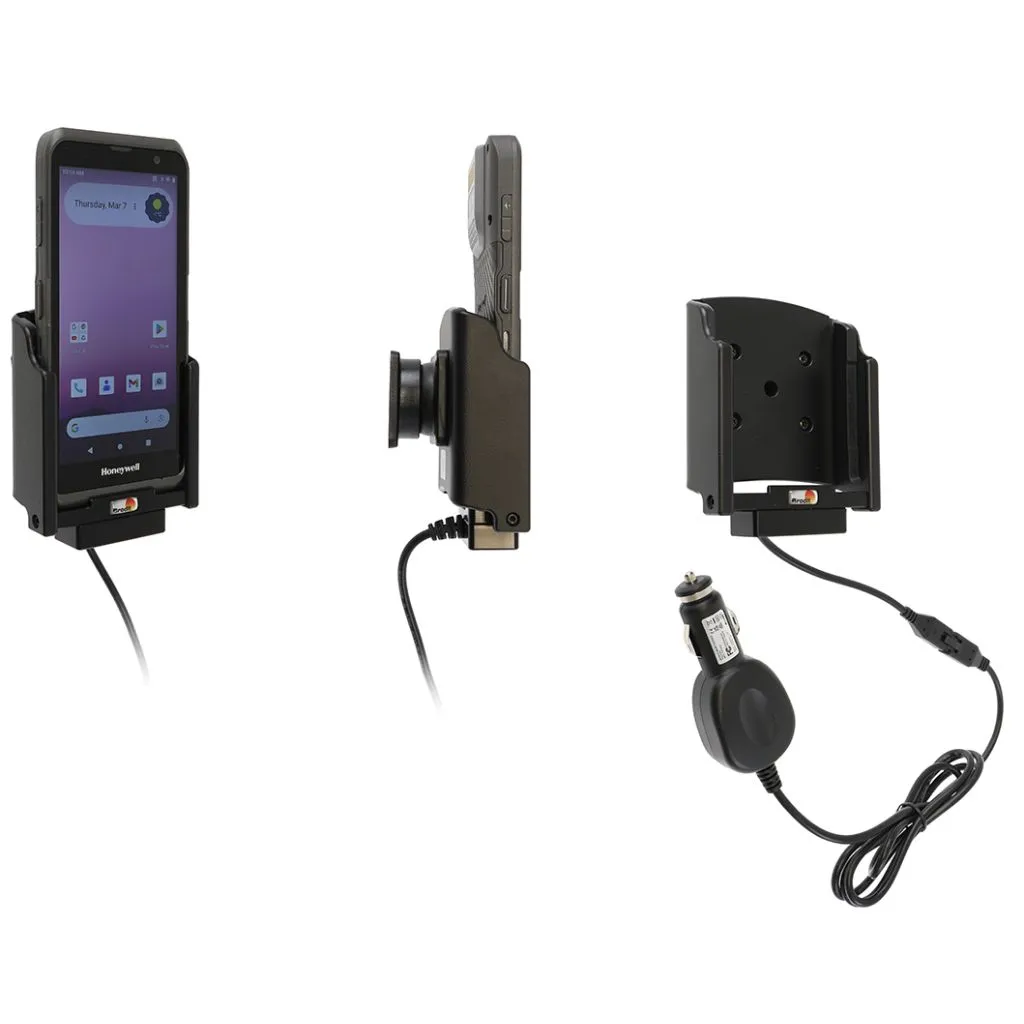 Brodit Aktiv Holder m. cig-stik og pogo pin-ladning til Honeywell EDA5S - 712385