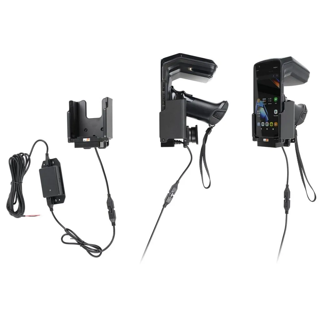 Brodit Aktiv Holder m. fast strøm og pogo pin-ladning til Zebra TC22R - 713479