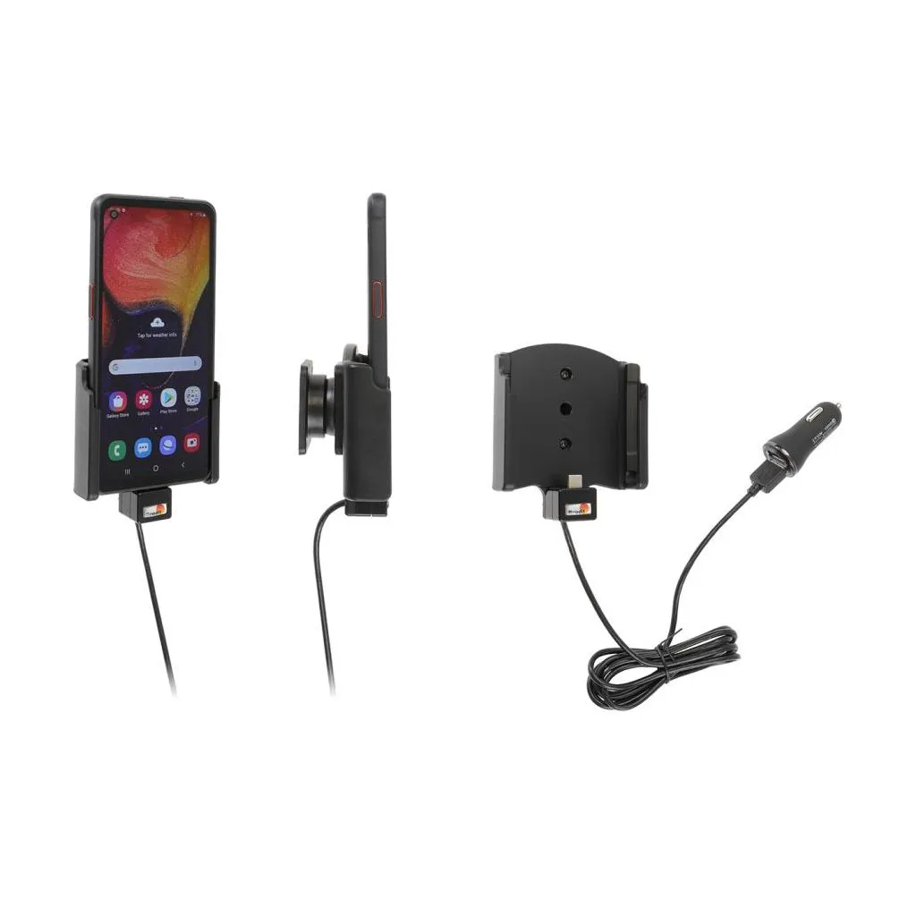 Brodit Aktiv Mobilholder med cigar adapter til Samsung Galaxy Xcover Pro SM-G715 - 721178