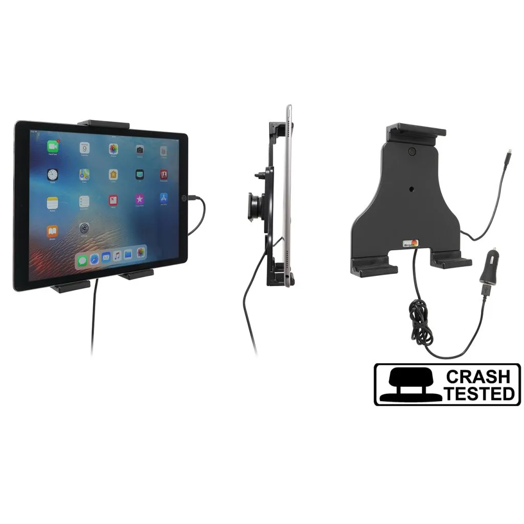 Brodit Aktiv Justerbar Holder med USA-kabel og cigarstik 180-230 mm - 721189