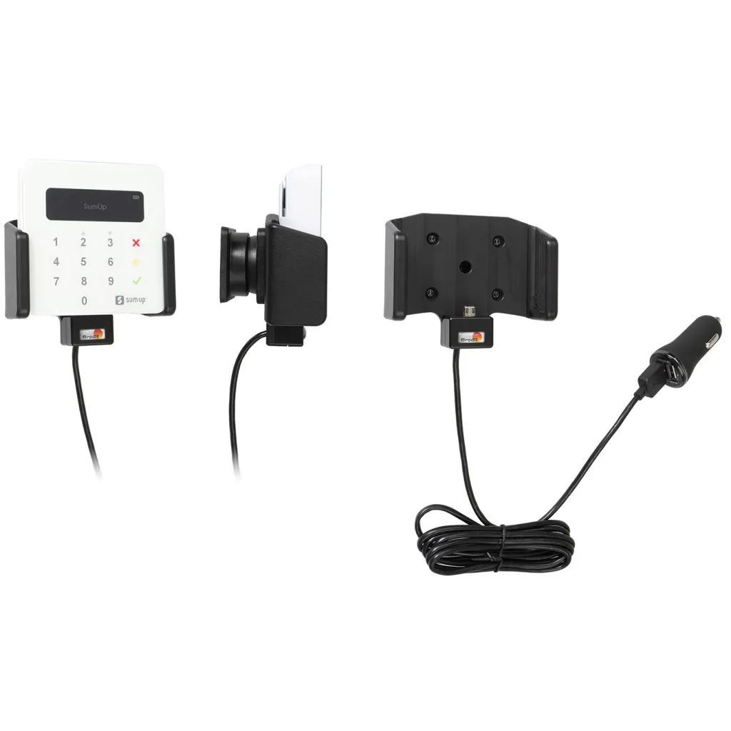 Brodit Aktiv Holder med USB-kabel og cigarstik til SumUp AIR - 721198