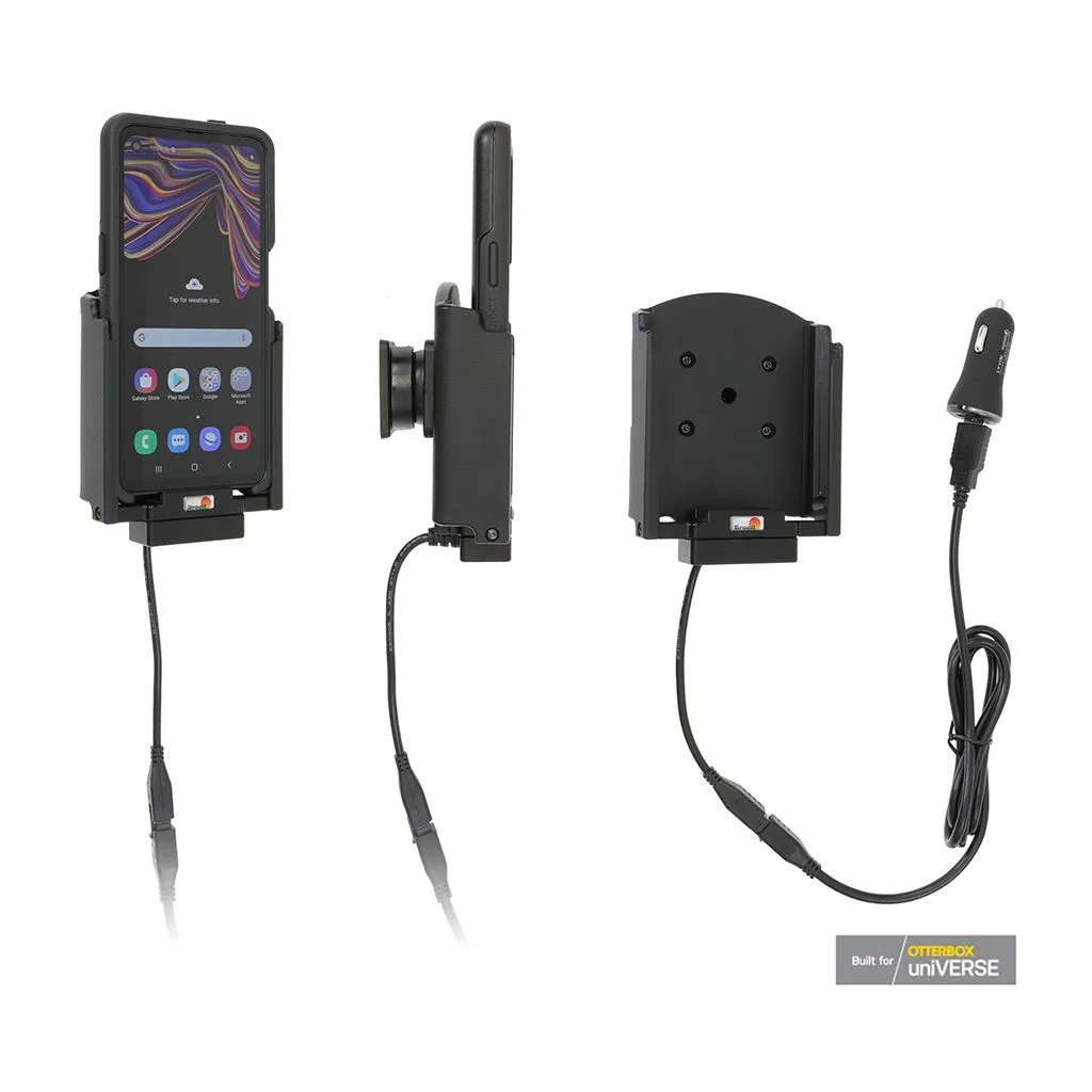 Brodit Aktiv Holder med cigaradaptor til Samsung Galaxy Xcover Pro SM-G715 - 721214