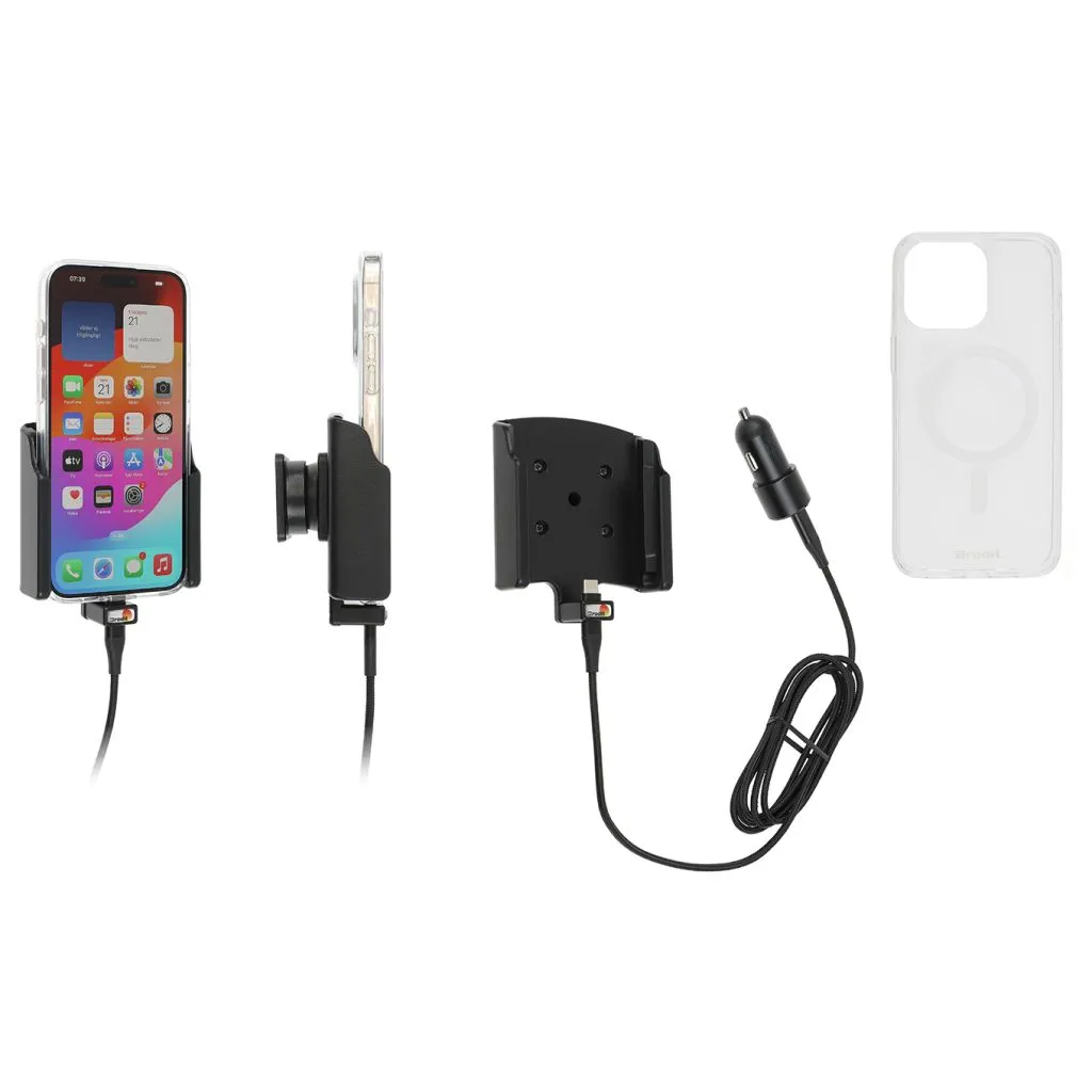 Brodit Aktiv Holder til Apple iPhone 15 Pro Max Inkl. Brodit Hybrid Case - 721396