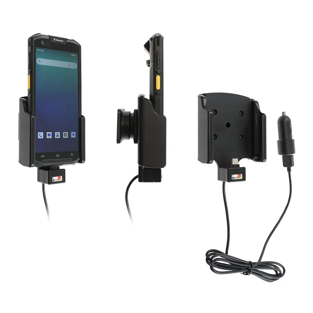 Brodit Aktiv Holder m. USB-C-kabel og cig-adapter til Newland MT93 - 721418