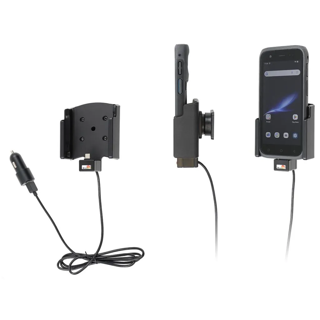 Brodit Aktiv Holder m. USB-A-kabel og cig-adapter til Bluebird S10 m. original Protective Boot - 721475